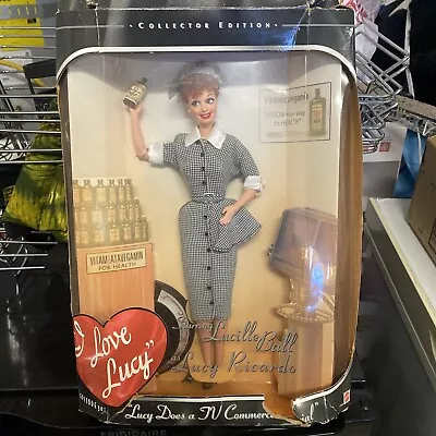 I Love Lucy Barbie TV Commercial Vintage Barbie Doll Vitameatavegamin 🥄NIB • $19.99