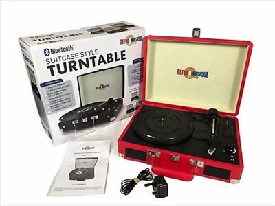 $108.99 • Buy Bluetooth Suitcase Style Record Player Red Merchandise