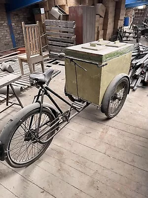 1950’s Traditional Ice Cream Tricycle  Stop Me & Buy One  Trike/Bike/Cart/Van • £950