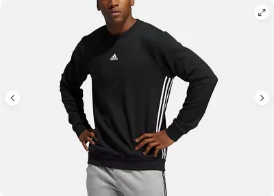 Adidas Men's Fleece Crewneck(BLACKSMALL) NWT • $17.03