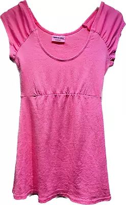 NEW MICHAEL STARS Pink MATERNITY Knit Top Empire Waist One Size FITS S To M • $15