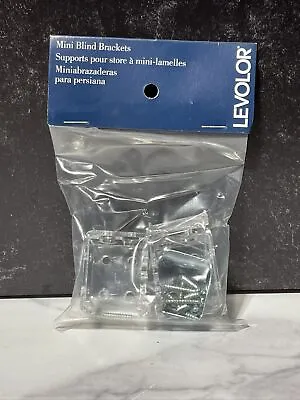 Levolor Mini Blind Brackets Clear New With Hardware • $2.99