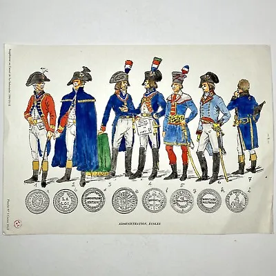 Carnet De La Sabretache Administration Écoles Revolutionary War Military Print • $14.99