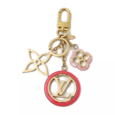 Louis Vuitton Portocle Color Line Keychain Metal Resin Pink Gold VP-21 • £153.07