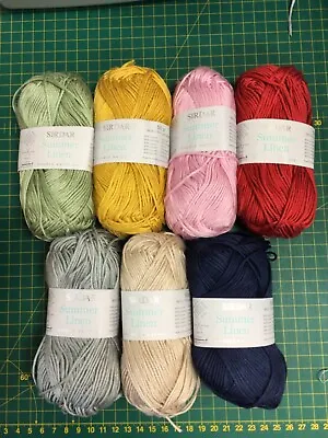 £2.45 • Buy 50g Sirdar Summer Linen Double Knit Wool/Yarn For Knitting & Crochet