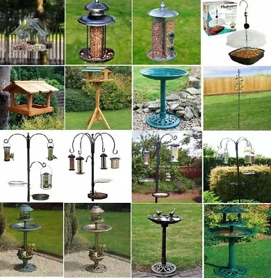 New Bird Feeding Station Hotel Wild Bird Feeder Outdoor Window Table Meal Solar • £7.95