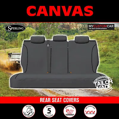 For Toyota Landcruiser 200S 2007-2021 Canvas Grey Custom Rear (Row 3) Seat Cover • $239