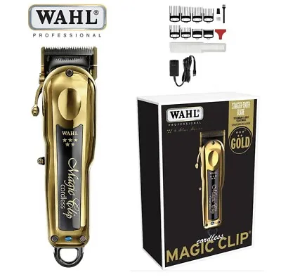 WAHL 5-STAR GOLD Cordless Magic Clip Shaver Men Professional Barber Hair Clipper • $134.84