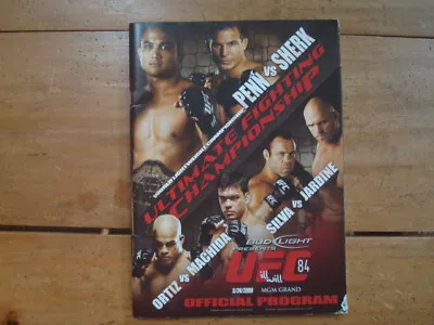 2008 UFC 84 Ill Will MGM Grand Official Program Penn Vs Sherk Ortiz Vs Machida • $111.11