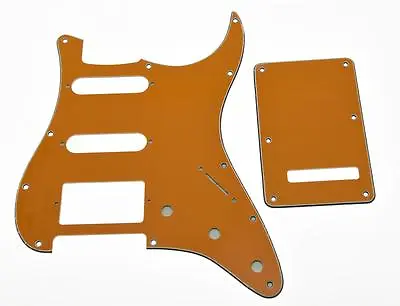 £12.84 • Buy ST Strat HSS Pickguard, Trem Tremolo Back Cover W/ Screws Pure Orange For Fender