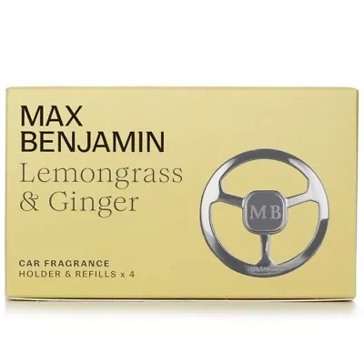 Max Benjamin Car Fragrance Gift Set - Lemongrass And Ginger 4pcs Home Scent • $30.93