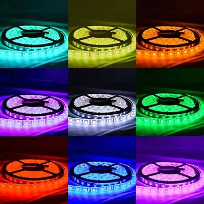 $16.99 • Buy Waterproof RGB 12V 5M 5050 SMD 300 Leds LED Strip Lights Car Boat Caravan+Remote