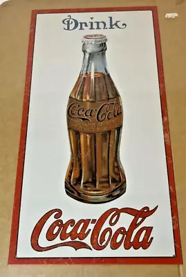 Coca Cola Metal Sign - Wall Hanging - Bar - Man Cave - Games Room -New & Sealed • $45