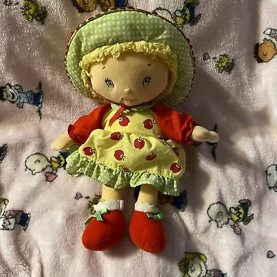 Vintage 2003 Bandai Strawberry Shortcake Apple Dumpling Talking Plush Doll 12” • $10.20