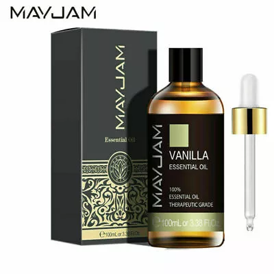 MAYJAM 100ml Essential Oil Natural Pure Therapeutic Grade Aromatherapy W/Dropper • £11.99