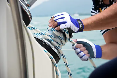 Amara Leather SAILING GLOVES/YACHTING GLOVES/BOAT ROPE GLOVES/CUT FINGER • £10.99