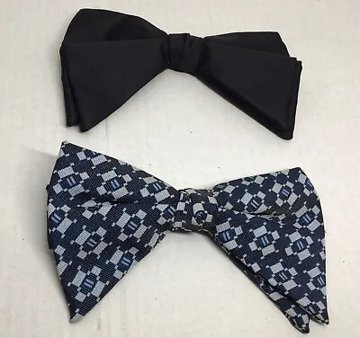 Vintage Bow Ties - Oversized 1970s / Lot Of 2 • $10