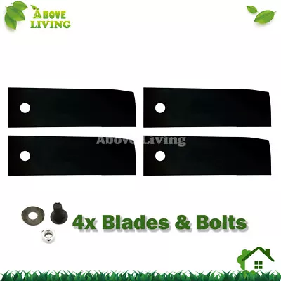 4 X Blade & Bolt For 30  & 38  Rover Rancher Ranger Ride On Mowers A07873 A0673K • $30.69