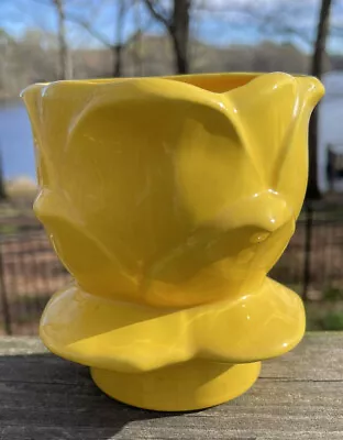 Maddux Of California Planter Vase Yellow #303W Mid Century Modern MCM Vintage • $11.61