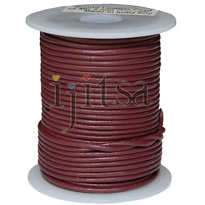 $9.78 • Buy 2mm Coride Red Genuine Leather Cord 5 Yards Section, (spool Is Not Included)