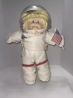 Vintage 1986 Cabbage Patch  Doll Young Astronaut Blond Blue Eyes Tooth • $65
