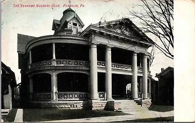 The Venango Nursery Club Franklin PA 1910 Divided Back Postcard Red Letter    6A • $12.45