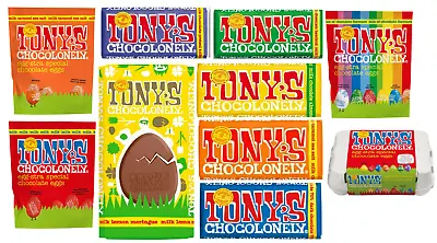 Tony's Fairtrade Chocolate Easter Eggs And Bar Collection Easter Treat Special  • £8.99