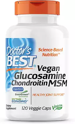 Doctors Best Vegan Glucosamine Chondroitin MSM Joint Health Hair Skin & Nail • $38.84