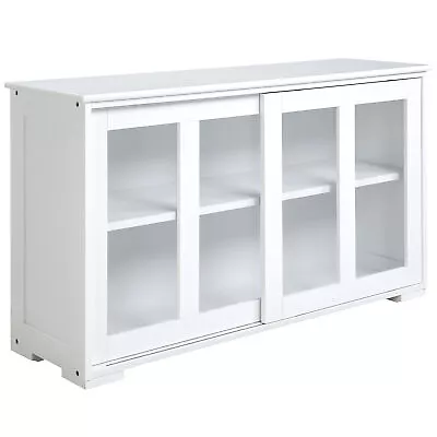 Kitchen Sideboard Buffet Credenza With Storage Drawers Shelf Coffee Bar Cabinet • $142.47