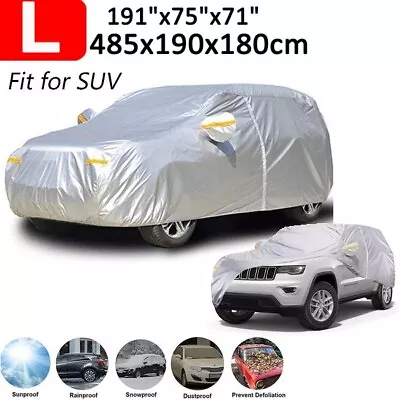 Full SUV Car Cover Waterproof Rain Protector Outdoor Fit For Jeep Grand Cherokee • $35.63