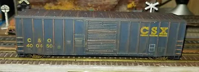 Roundhouse/MDC  HO SCALE FMC 50' Boxcar CSX/C&O 400450 WEATHERED • $25.95