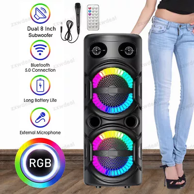 3000W LOUD Bluetooth Speaker BT Karaoke Portable Heavy Bass Stereo Sound & Mic • $49.99