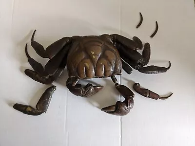 Articulated Bronze Crab Late 19th Century Japanese Meiji Period (1868-1912) • £50