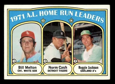 1972 Topps Baseball #90 A.L. Home Run Leaders Jackson VG/EX *d4 • $8
