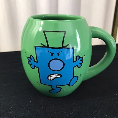 Mr Grumpy I Don't Like Mondays Green Coffee Mug Cup Sanrio Mr Men • £8.69