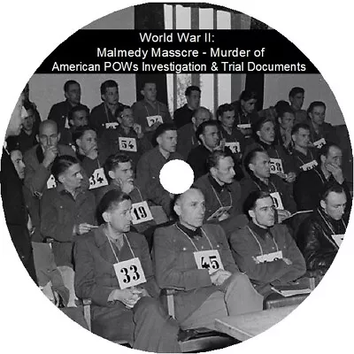 WWII: Malmedy Massacre - Murder Of American POWs Investigation & Trial Documents • $12.95