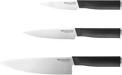 KitchenAid Classic Chef Knife Set 3-Piece Black • $104.99