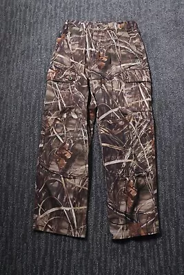 Game Winner Advantage Max 4HD Camo Double Knee Hunting Pants Outdoor Youth 12 • $24.77