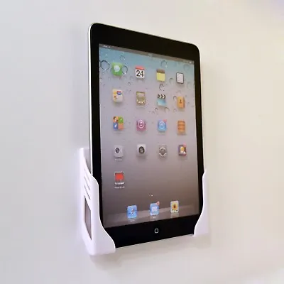 Wall Mounted Tablet Dock Holder Black For IPad 1 2 3 4 New Kitchen Bathroom • £21.99
