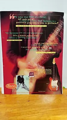 Ibanez Talman Guitar Print Ad 11 X 8.5 007095 • $7.95