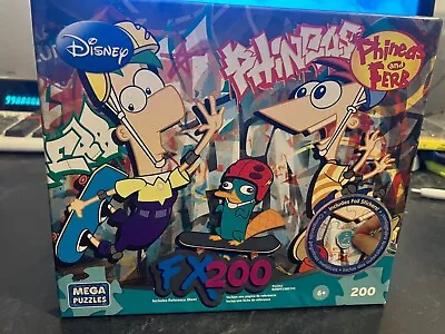 Disney Mega Puzzles FX 200 Piece Puzzle Phineas And Ferb • $22.40