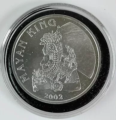 2002 Belize Mayan King 1 OZ .999 Silver Coin Gem BU Bullion Fine 1 Dollar • $9.99