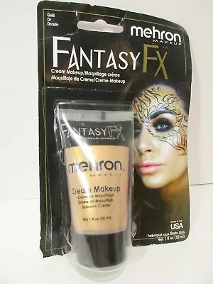 Mehron Fantasy Fx GOLD Cream Makeup Face/body/hair 1 Fl Oz. - FREE US SHIPPING • $7.87