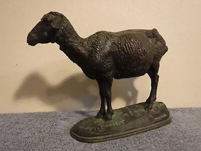 Vintage Original Emanuel Fremiet Bronze Sheep/Goat Sculpture (Rare 19th Century) • $499