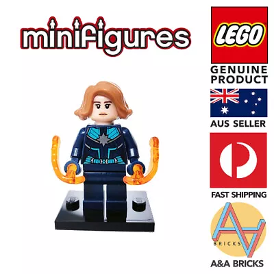 Genuine LEGO® Minifigure Captain Marvel - Marvel / Super Hero's - FREE SHIPPING • $8.90