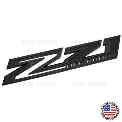 Chevy 19-21 Silverado Z71 Off Road Fender Letter Logo Emblem Badge Gloss Black • $24.99