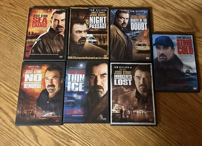 $9.99 • Buy Lot Of 7 Tom Selleck, 6 Jesse Stone +Stone Cold