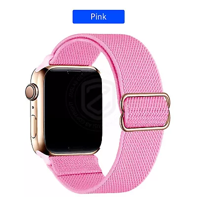 $8.95 • Buy For Apple Watch IWatch Band 8 7 SE 6 5 4 3 2 Nylon Elastic Strap 44 42 40 38 Mm