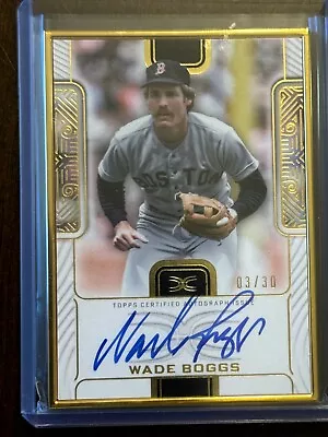 2023 Topps Definitive Framed Autographed Collection GOLD Wade Boggs #/30 SSP • $45