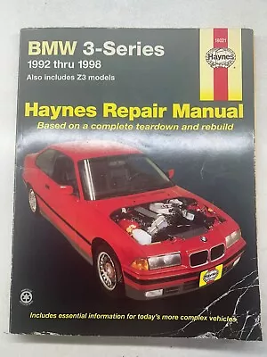 Haynes Repair Manual BMW 3 Series 1992-1998 Includes Z3 Models Car Repair 18021 • $15.95